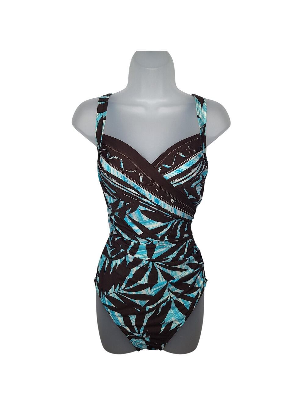Miraclesuit Underwire Swimsuit US 18 Sanibel Slimming Shaping Tropical Hawaiian